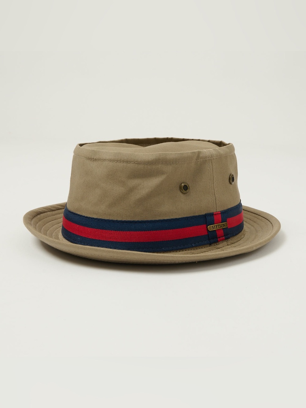 Stetson Classic Band Pork Pie Hat - Beige SzL